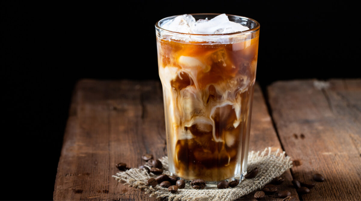 four leaf Roasters iced coffee